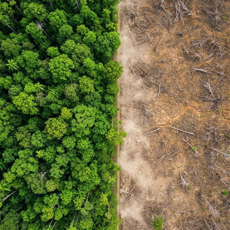 Área florestal e ambiental na Região Norte